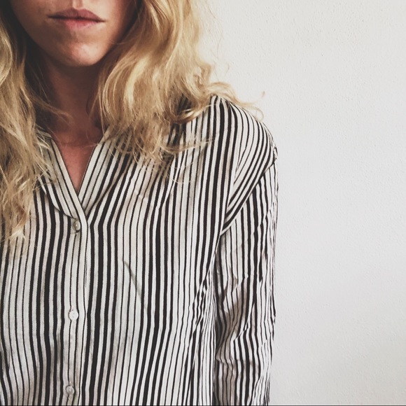 Ellison Tops - ELLISON | Striped Button Up